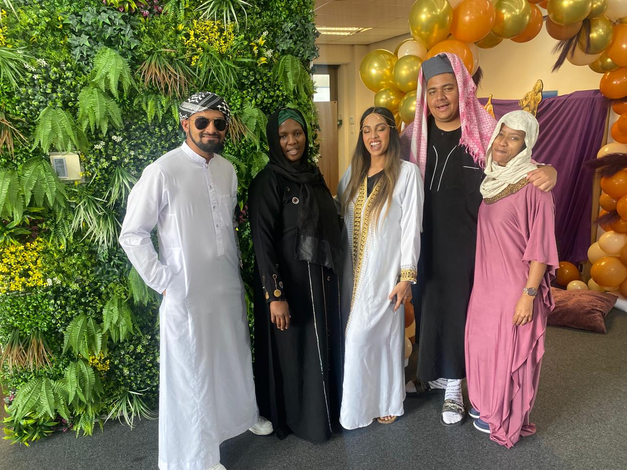 SD South Africa Arabian Night Staff Engagement Event costumes